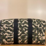 Louis Vuitton-style Keepall Bandoulière 35 M95773 and Keepall 55 M95774 vintage camouflage travel bags