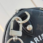 Louis Vuitton Speedy P9 Bandoulière 30 M26180 black studded leather handbag with crystal-inspired details
