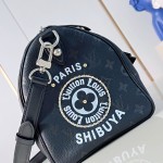 Louis Vuitton Speedy P9 Bandoulière 30 M26180 black studded leather handbag with crystal-inspired details