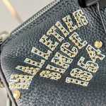 Louis Vuitton Speedy P9 Bandoulière 30 M26180 black studded leather handbag with crystal-inspired details