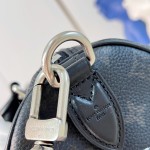 Louis Vuitton Speedy P9 Bandoulière 30 M26180 black studded leather handbag with crystal-inspired details