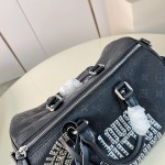 Louis Vuitton Speedy P9 Bandoulière 30 M26180 black studded leather handbag with crystal-inspired details