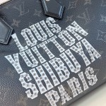Louis Vuitton Speedy P9 Bandoulière 30 M26180 black studded leather handbag with crystal-inspired details