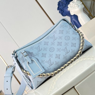 Louis Vuitton - Mahina Hand It All Small Bag M24255 Perforated Calf Leather Replica Handbag