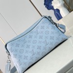 Louis Vuitton Mahina Hand It All Small Bag M24255 perforated calf leather handbag with braided chain handle