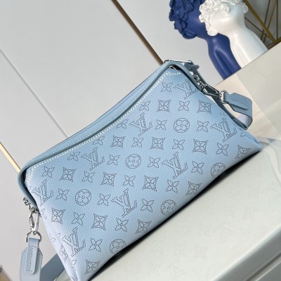 Louis Vuitton - Mahina Hand It All Small Bag M24255 Perforated Calf Leather Replica Handbag