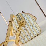 Louis Vuitton Speedy Bandoulière 20 M29459 LV Stamp canvas handbag with striped mini Monogram design