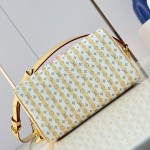 Louis Vuitton Speedy Bandoulière 20 M29459 LV Stamp canvas handbag with striped mini Monogram design