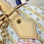 Louis Vuitton Speedy Bandoulière 20 M29459 LV Stamp canvas handbag with striped mini Monogram design