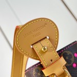 Louis Vuitton All In BB Bag M29075 Monogram Perfo canvas handbag with front pocket and padlock