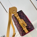 Louis Vuitton All In BB Bag M29075 Monogram Perfo canvas handbag with front pocket and padlock