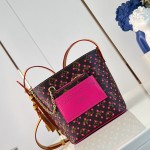 Louis Vuitton All In BB Bag M29075 Monogram Perfo canvas handbag with front pocket and padlock