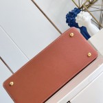 Louis Vuitton Capucines Souple Large Bag M28439 soft cotton canvas handbag with leather trim