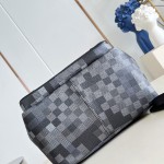 Louis Vuitton Discovery Cargo Backpack M28785 Monogram Midnight coated canvas backpack with front zip pocket