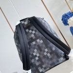 Louis Vuitton Discovery Cargo Backpack M28785 Monogram Midnight coated canvas backpack with front zip pocket