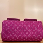 Louis Vuitton-style vintage denim shoulder bag M95019 blue M95214 pink and M95215 green