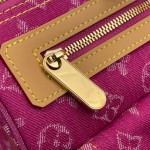 Louis Vuitton-style vintage denim shoulder bag M95019 blue M95214 pink and M95215 green