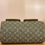 Louis Vuitton-style vintage denim shoulder bag M95019 blue M95214 pink and M95215 green