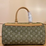 Louis Vuitton-style vintage denim shoulder bag M95019 blue M95214 pink and M95215 green
