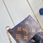  Louis Vuitton Side Trunk Medium Bag M28490 Monogram Perfo canvas handbag with S-lock closure