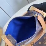  Louis Vuitton Side Trunk Medium Bag M28490 Monogram Perfo canvas handbag with S-lock closure
