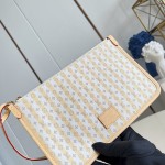  Louis Vuitton LV Stamp Neverfull MM M28457 mini Monogram canvas tote bag with LV Circle charm