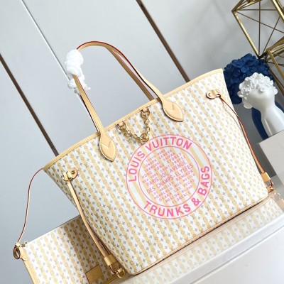 Louis Vuitton - LV Stamp Neverfull MM M28457 Mini Monogram Canvas Tote Bag