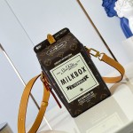 Louis Vuitton Milk M29326 Monogram canvas milk carton crossbody bag with removable leather strap
