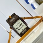 Louis Vuitton Milk M29326 Monogram canvas milk carton crossbody bag with removable leather strap