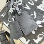 Louis Vuitton Speedy P9 Bandoulière 30 M26175 Nigo graffiti Monogram leather handbag