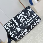 Louis Vuitton Speedy P9 Bandoulière 30 M26175 Nigo graffiti Monogram leather handbag