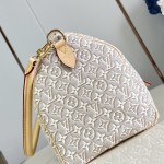 Louis Vuitton Speedy Soft 30 M28479 Monogram Emblème jacquard canvas handbag with braided handles