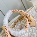 Louis Vuitton Speedy Soft 30 M28479 Monogram Emblème jacquard canvas handbag with braided handles