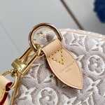 Louis Vuitton Speedy Soft 30 M28479 Monogram Emblème jacquard canvas handbag with braided handles