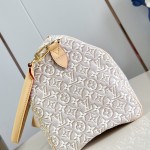 Louis Vuitton Speedy Soft 30 M28479 Monogram Emblème jacquard canvas handbag with braided handles