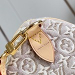 Louis Vuitton Speedy Soft 30 M28479 Monogram Emblème jacquard canvas handbag with braided handles