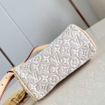  Louis Vuitton Nano Speedy M28502 Monogram Emblème jacquard canvas mini handbag with cowhide leather trim