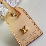  Louis Vuitton Nano Speedy M28502 Monogram Emblème jacquard canvas mini handbag with cowhide leather trim