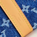 Louis Vuitton Keepall Bandoulière 50 M27781 Monogram denim floral embroidered travel bag
