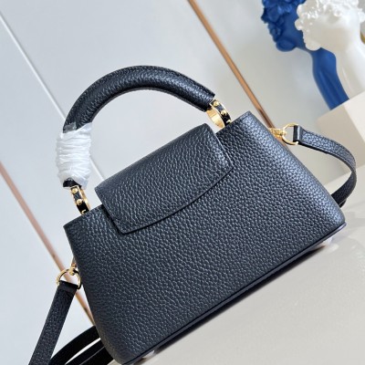 Louis Vuitton - Capucines East West Mini M29443 Sunbeam Taurillon Leather Chain Handbag