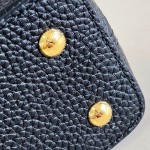 Louis Vuitton Capucines East West Mini M29443 Sunbeam Taurillon leather handbag with beaded chain