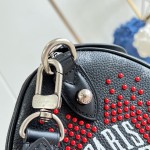 Louis Vuitton Speedy P9 Bandoulière 30 M26176 Nigo pink stud Monogram leather handbag