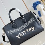 Louis Vuitton Speedy P9 Bandoulière 30 M26176 Nigo pink stud Monogram leather handbag
