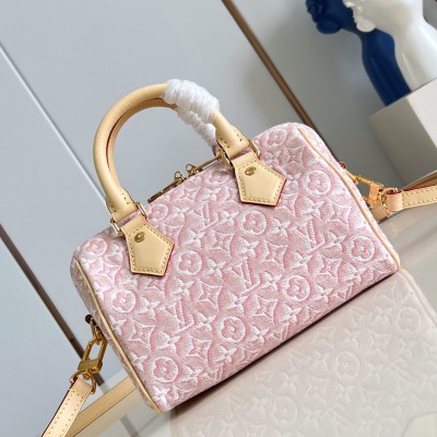 Louis Vuitton - Speedy Bandoulière 20 M2A039 Monogram Emblème Jacquard Canvas Handbag