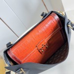 Louis Vuitton Peekaboo Speedy M30327 crocodile embossed leather FW26 handbag 26cm