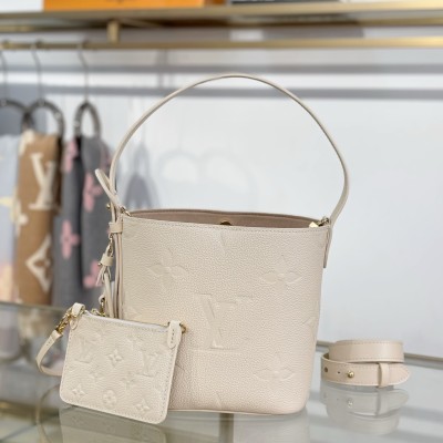 Louis Vuitton - All In BB M2A356 White Handbag Premium Leather 18cm