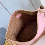 Louis Vuitton Multipass M2A063 2026 Pre-Fall cowhide leather handbag with Monogram canvas and braided chain