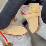 Louis Vuitton Odyssée Small M29974 Monogram Emblème jacquard canvas handbag with leather address tag