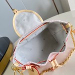 Louis Vuitton Odyssée Small M29974 Monogram Emblème jacquard canvas handbag with leather address tag