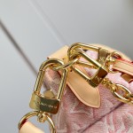 Louis Vuitton Odyssée Small M29974 Monogram Emblème jacquard canvas handbag with leather address tag
